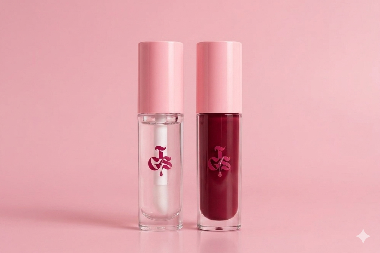 Glass Gloss beside an upcoming coloured gloss